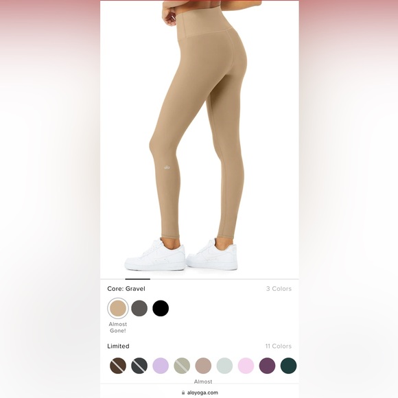 ALO Yoga ~ Limited Edition Stitching Gravel Airlift High-Waisted Leggings - Picture 3 of 11